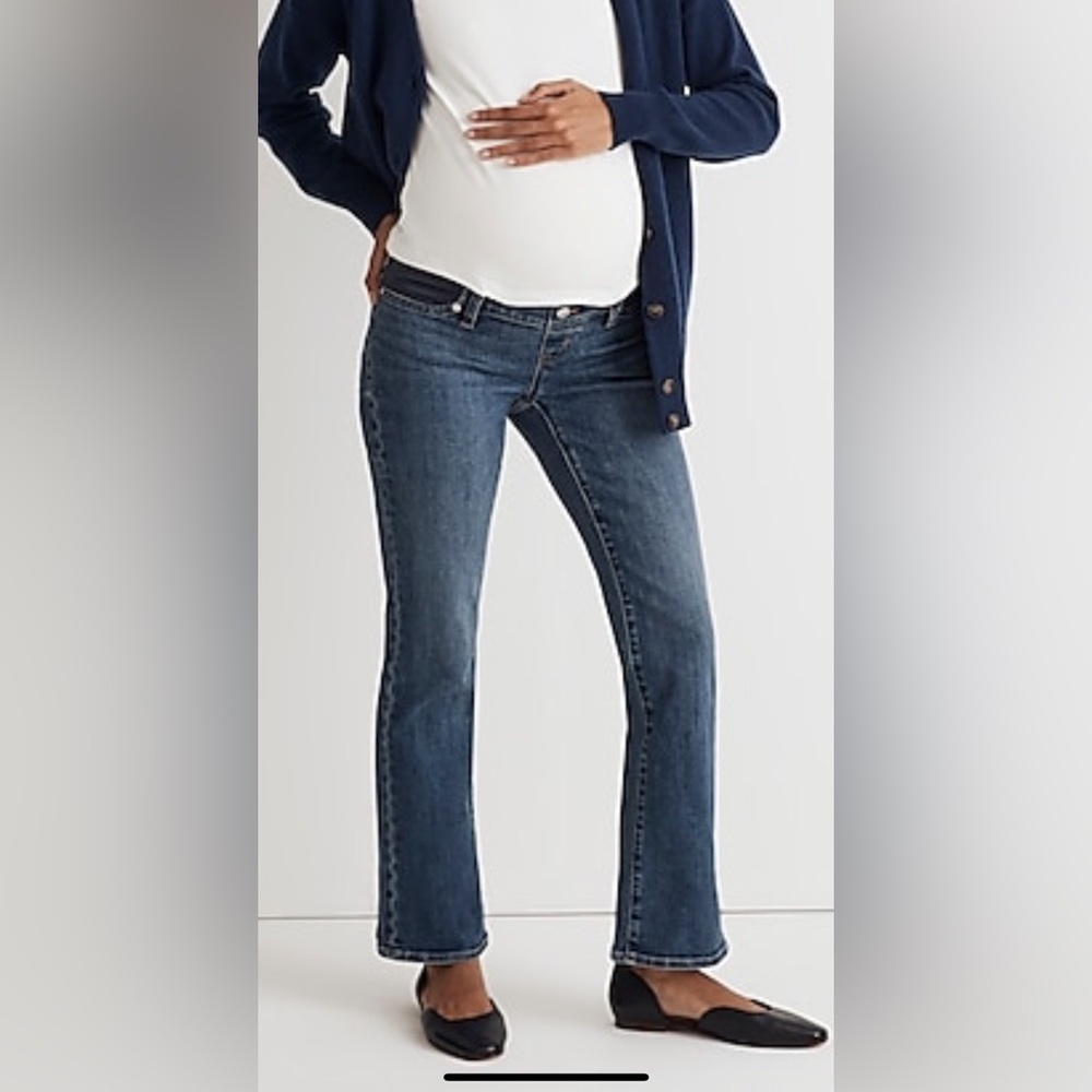 Madewell Maternity Side Panel Kick Jeans